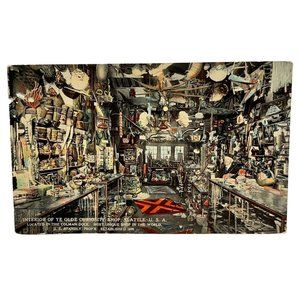 Ye Olde Curiosity Shop Seattle WA Postcard Early 1900s Colman Dock